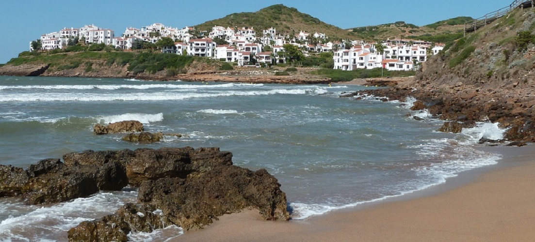 A popular beach in our Menorca travel guide 