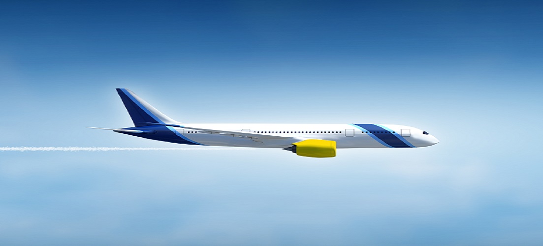 Aircraft flying in the sky